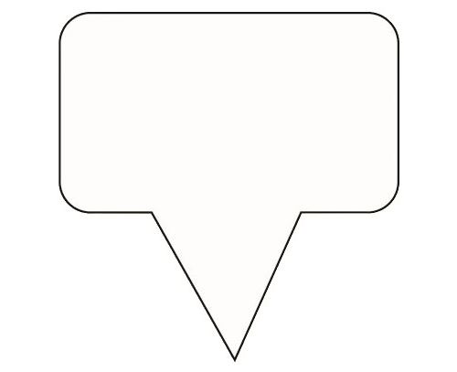 Mallard ferriere-etiquette rectangle blanche 5.5 x