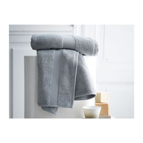 TODAY Drap de bain Premium - 100% coton 600 g/m²- 70 x 130 cm - Gris zinc