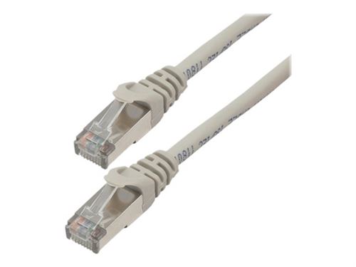 Cordon de brassage MCL RJ45 Cat 6 F/UTP, Gris, 3 mètres