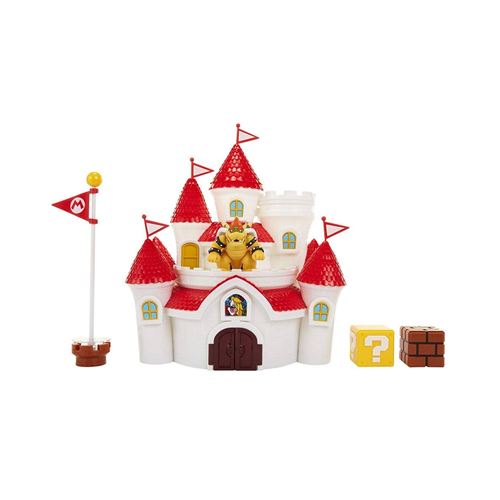 Nintendo Super Mario Mushroom Kingdom Castle Playset avec figurine exclusive Bowser 2.5