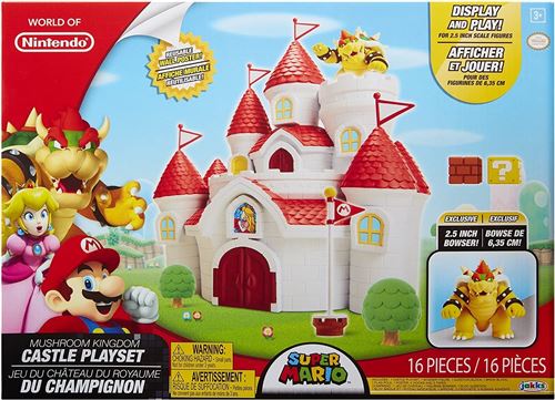 Nintendo Super Mario Mushroom Kingdom Castle Playset With Exclusive 2.5 Bowser Figure - vue 2