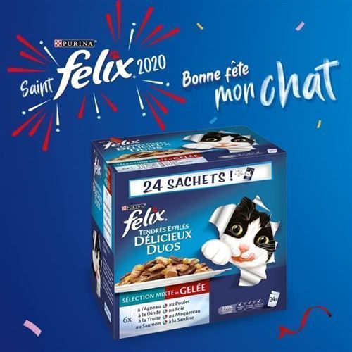 Felix Tendres Effiles En Gelee Delicieux Duos Viandes Et Poissons Sachets Fraicheur Pour Chat Adulte 24 X 100 G Nourriture Et Friandises Pour Chat Achat Prix Fnac Felix Tendres Effiles En Gelee Delicieux Duos Viandes Et Poissons Sachets Fraicheur Pour Chat Adulte 24 X 100 G Nourriture Et Friandises Pour Chat Achat Prix Fnac