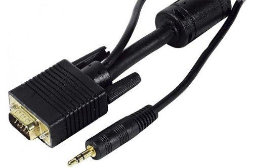 Griff'lan 12096 Cordon VGA avec audio jack 10 m Noir