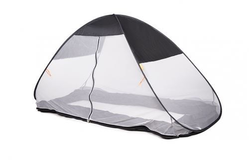 DERYAN Tente-lit avec moustiquaire 200x90x110 cm Gris