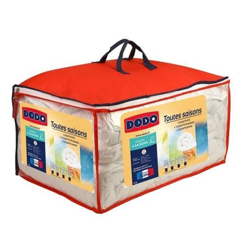 Couette tempérée unie 100% polyester 240 X 220 cm