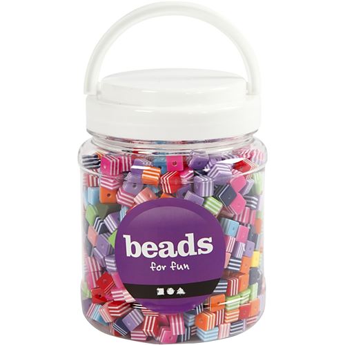 Creotime perles 950 pièces acrylique multicolore