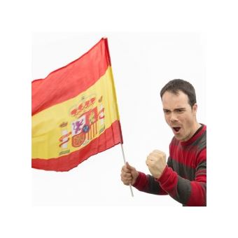 Drapeau Espagnol Avec Baton Flag Espagne Supporteur Decoration D Exterieur Achat Prix Fnac