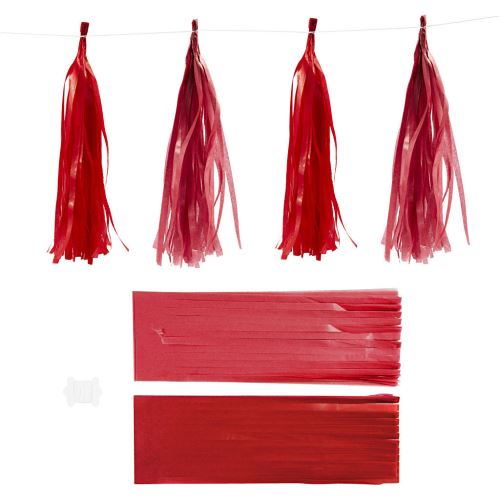 Happy Moments sacs junior 12x35 cm papier de soie rouge 12 pièces