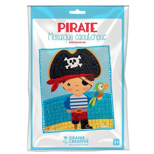 Coffret mosaïque en caoutchouc souple - Pirate