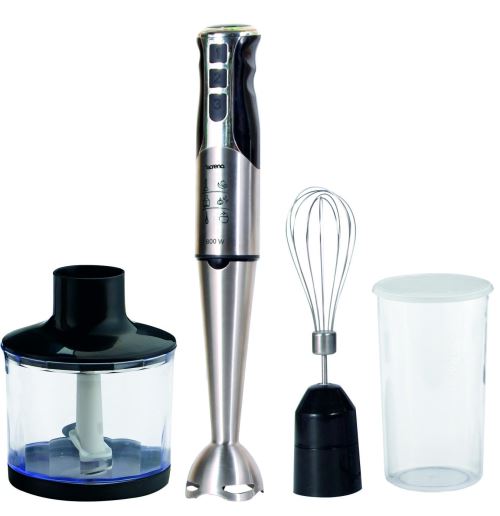 Crena 8749 – Mixeur plongeant 3 en 1, 800 W, couleur métallisée [Classe énergétique C]
