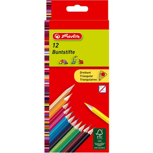 Herlitz Crayon de couleur assorti 12 pcspaquet 12x - vue 2