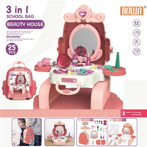 Maquillage 25 PCS Pour Les Enfants - Sac À Doc rouge
