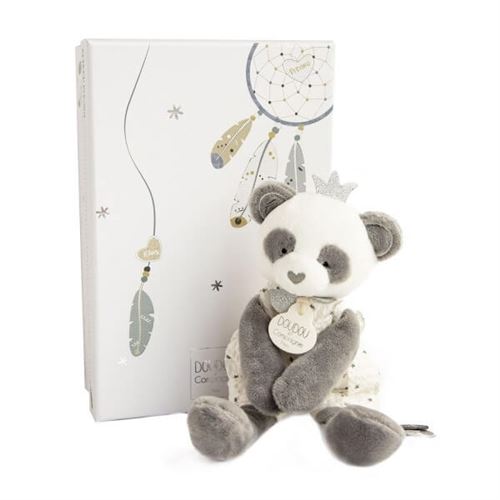 Peluche pantin attrape-rêves panda - doudou et compagnie