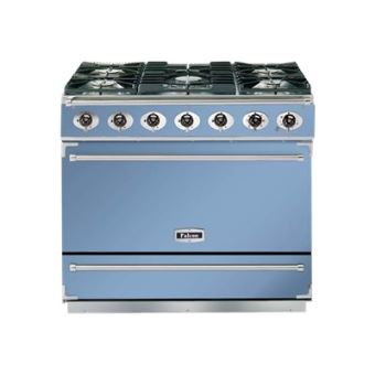 Falcon 900S - Cuisinière - pose libre - largeur : 90 cm - profondeur : 61 cm - hauteur : 91.2 cm - classe A - bleu chinois