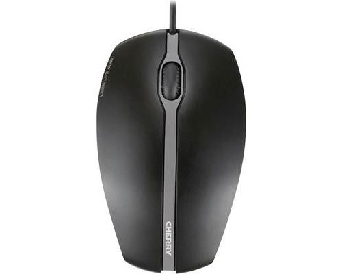 CHERRY GENTIX SILENT - Muis - optisch - 3 knoppen - met bekabeling - USB - zwart