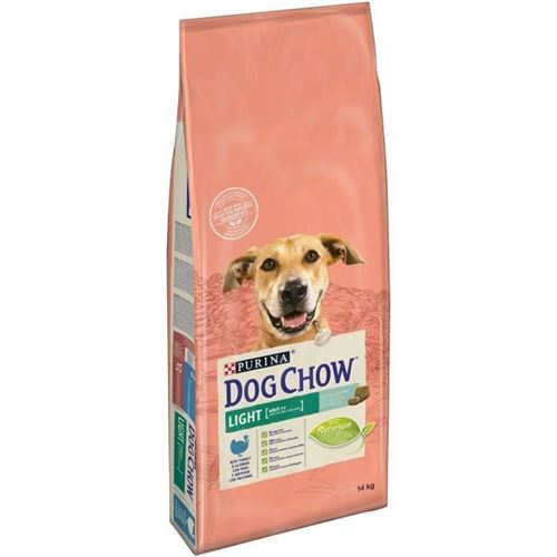 DOG CHOW Croquettes Light - Avec de la dinde - Pour chien adulte - 14 kg