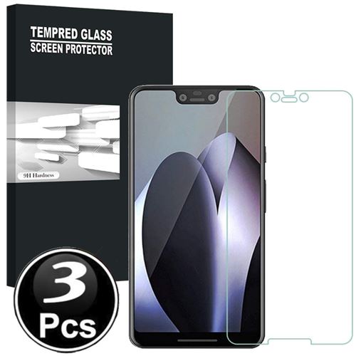 Google Pixel 3 XL Vitre protection d'ecran en verre trempé incassable lot de X3 Glass