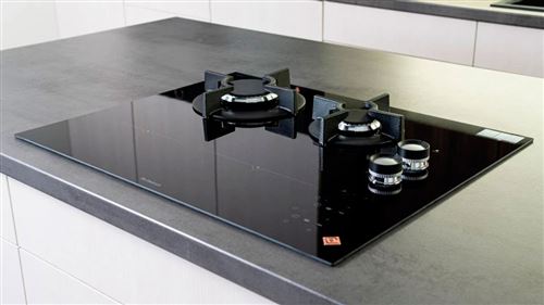 De Dietrich DPI7602BM - Table de cuisson mixte induction et gaz - 4 plaques  de cuisson - Niche - largeur : 56 cm - profondeur : 49 cm - noir - Achat &  prix