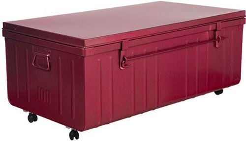 Pierre Henry - Table basse à roulettes 130 litres Rouge rubis nacré