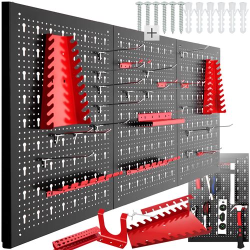 TecTake Panneau mural pour rangement d'outils