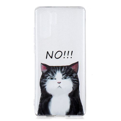 Coque en TPU gel mou pour l'impression de motifs chat en colère pour votre Huawei P30 Pro