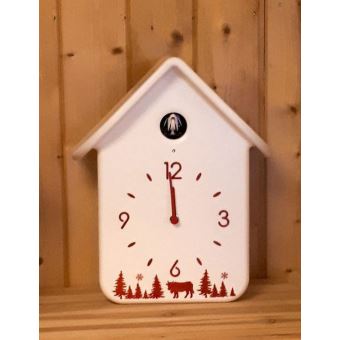 26 56 Sur Horloge A Coucou 30cm Blanc 16869011 Achat Prix Fnac