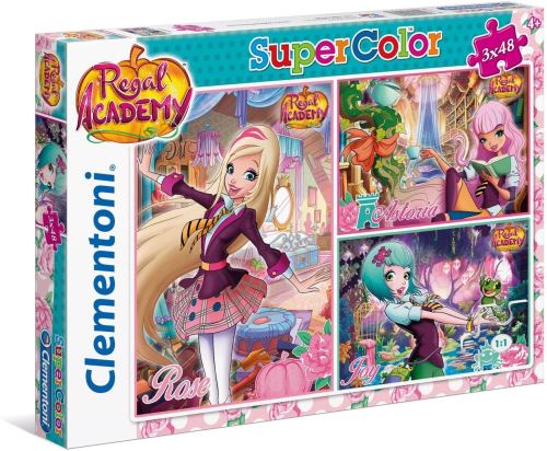 Clementoni 25216 – Puzzle 3 x 48 Regal Academy