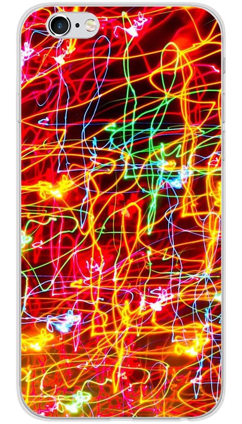 Coque en silicone imprimée compatible iPhone 6 Plus iPhone 6S Plus Light