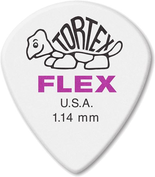 Dunlop 466P114 - 12 médiators Tortex Flex Jazz III XL - 1.14 mm