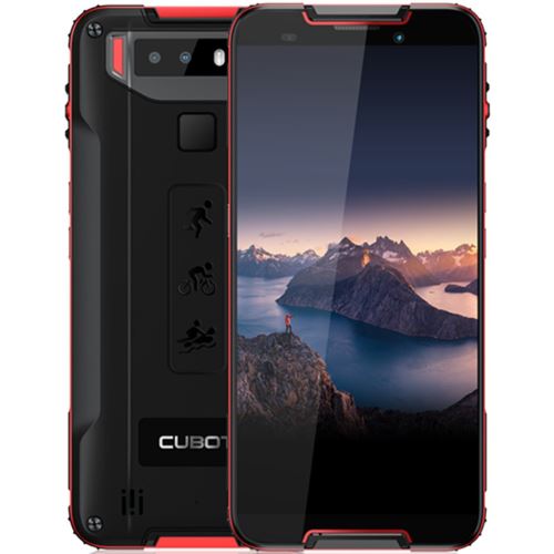Smartphone Cubot Quest Red - 5.5 - Rom 64gb - RAM 4Go - 12 + 2mpx - 8mpx - Ip68 - Octa Core - Double Sim - 4g - Déblocage des empreintes digitales et du visage
