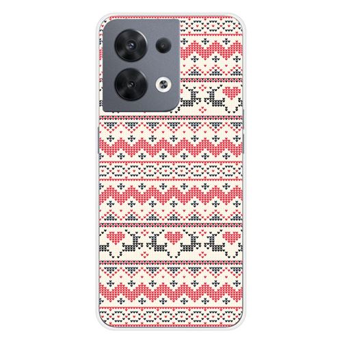 Coque en silicone imprimée compatible Oppo Reno 8 5G NO Pull de Noël Rennes