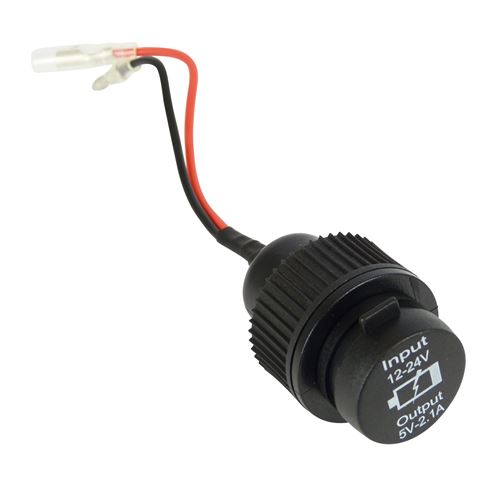 Carpoint Boîtier USB double avec cadre 12/24 Volt 28 mm