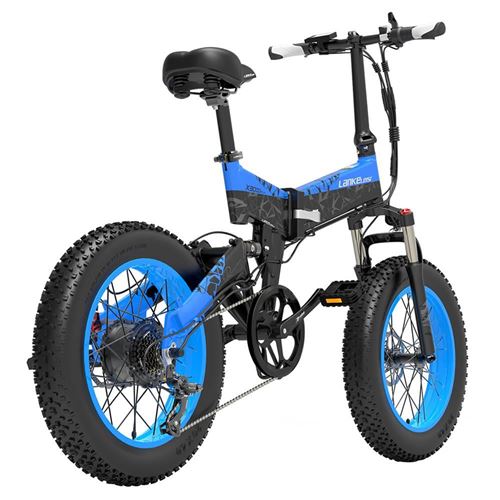 Vélo électrique LANKELEISI X3000PLUS 48V IP54- Noir Bleu
