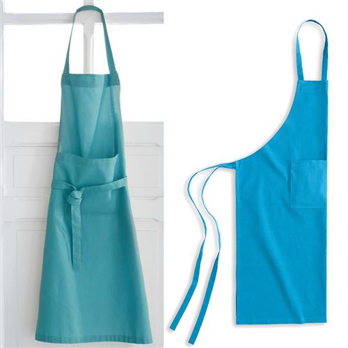 Tablier de cuisine - Bleu - Accessoire de cuisine