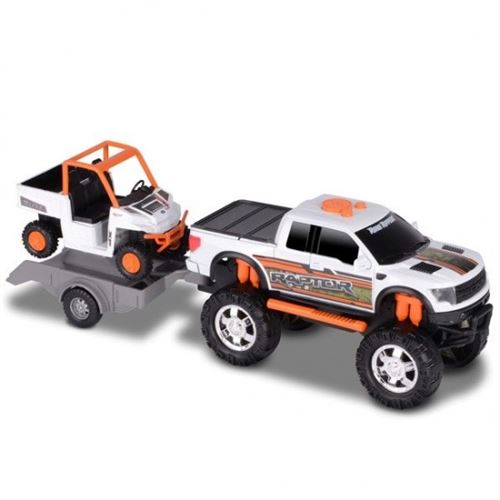 Toystate Route Rippers: Ford F-150 wagon du sport remorque blanc
