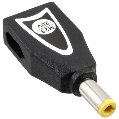 InLine® Switch Plug M23 (19.5V) pour alimentation universelle 90W / 120 W noir