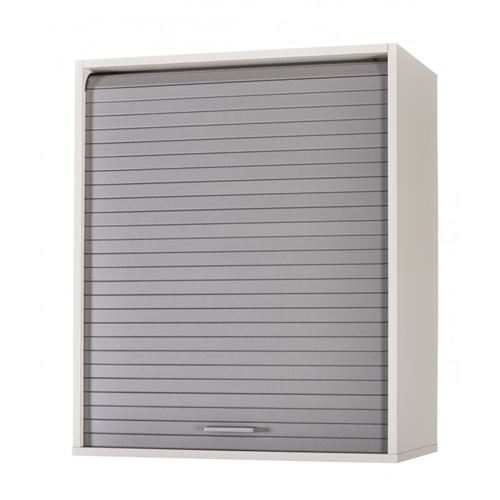 Meuble Cuisine Blanc Bicolore 60 cm H 72 cm - Coloris: Aluminium