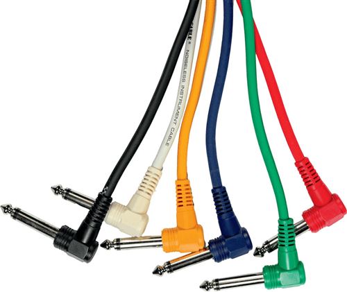 Yellow Cable - Cables Patch PO30C/6 - CORDON PATCH JACK COUDE MONO M / JACK COUDE MONO M 30CM