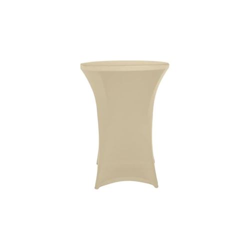 Perel Nappe de table de cocktail Champagne