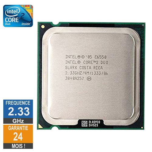 Processeur Intel Core 2 Duo E6550 2.33Ghz Sla9X Plga775 4Mo