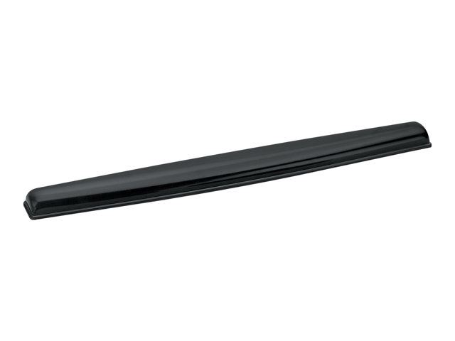 Tapis Souris Fellowes Crystal Gel - Repose-Poignets Ergonomique | Noir Transparent Anti-Dérapant