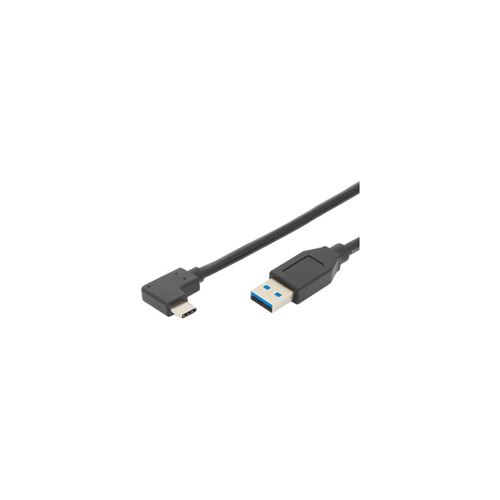 ASSMANN - Câble USB - USB-C (M) incliné pour USB type A (M) droit - USB 3.1 Gen2 - 3 A - 1 m - moulé - noir