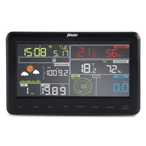 Station Meteo Alecto Ws55000 Couleur Avec Capteur Exterieur