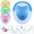 Doppler foetal monsieur bébé + Gel + Pile + Écouteur + Câble audio pour Pc - Bleu