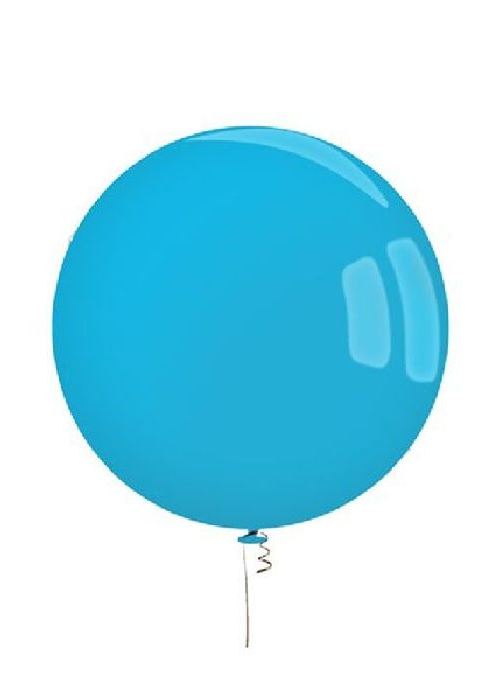 10 Ballons géants bleu diam. 50 cm