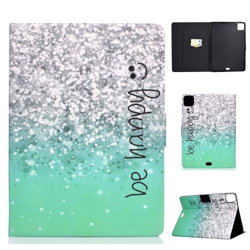 Etui en PU + TPU impression de motifs avec support soyez heureux pour votre Apple iPad Pro 11 pouces (2020)/(2018)
