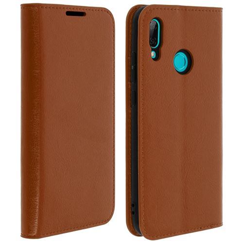 Étui Huawei P Smart 2019/Honor 10 Lite Housse Folio Cuir Support Camel