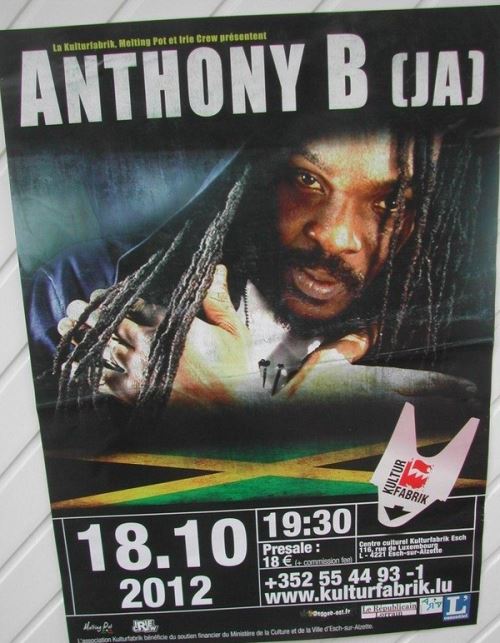 Acheter Anthony B - 60x84 cm - AFFICHE / POSTER État correct - 14,99 € Anthony B - 60x84 cm - AFFICHE / POSTER État correct - N/A reconditionné disponible sur Fnac