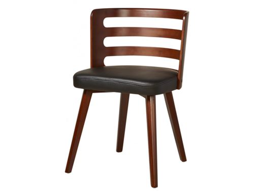 BOBOCHIC Chaise de séjour RICO style retro vintage Noir