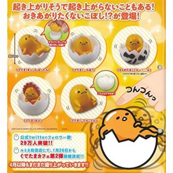 Sanrio Gudetama Capsule Rolling up dolls set of 5 - 1